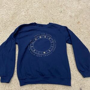 Greta Van Fleet Navy Blue Crewneck Sweater- Size Small